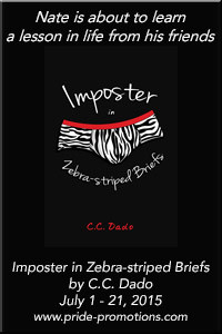 Imposter in Zebra-striped Briefs