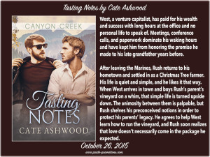 BOOK BLAST: Tasting Notes by Cate Ashwood