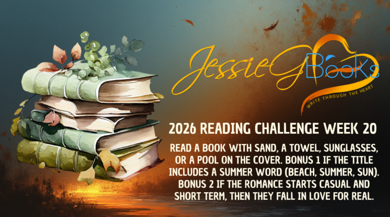 2026 Reading Challenge | Week 20 | Summer Fling: Read a book with sand, a beach towel, sunglasses, or a pool on the cover.
