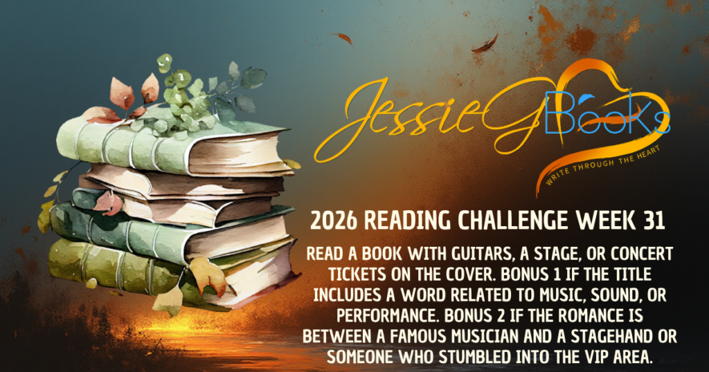 2026 Reading Challenge | Week 31 | VIP Pass: Read a book with guitars, a stage, concert tickets, or festival wristbands on the cover.